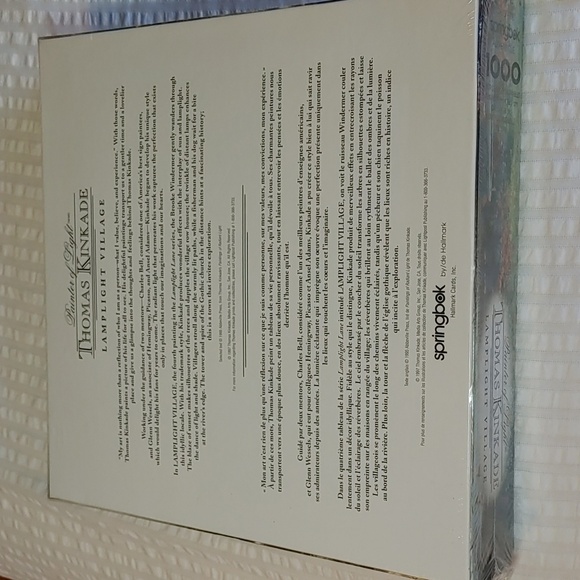 New Sealed Springbok Thomas Kinkade Lamplight Village Puzzle - Picture 6 of 9